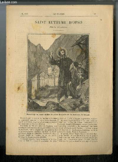 Vies des Saints n 1450 - Nouvelle srie - Saint Euthyme d'Opso - fte le 16 octobre