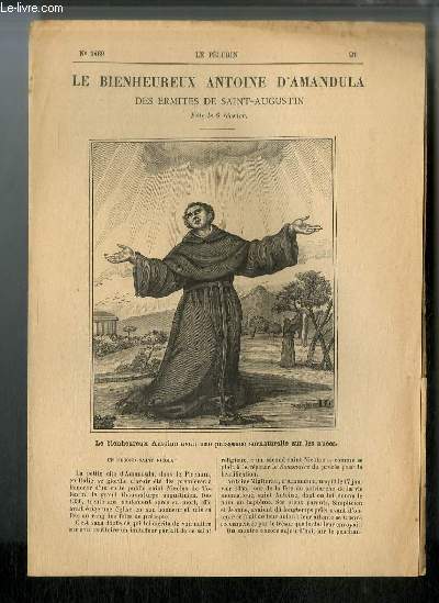 Vies des Saints n 1469 - Nouvelle srie - Le bienheureux Antoine d'Amandula des Ermites de Saint Augustin - fte le 6 fvrier