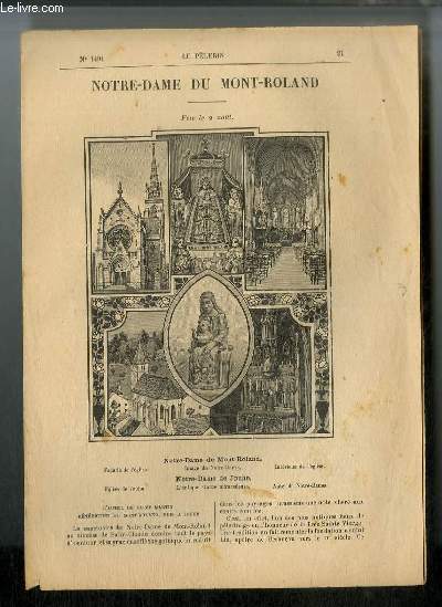 Vies des Saints n 1491 - Nouvelle srie - Notre-Dame du Mont-Roland - fte le 2 aot