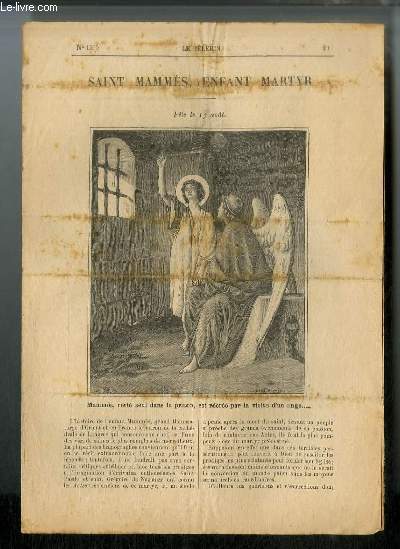 Vies des Saints n 1500 - Nouvelle srie - Saint Mamms, enfant martyr - fte le 17 aot