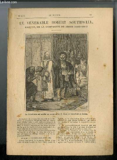 Vies des Saints n 1501 - Nouvelle srie - Le vnrable Robert Southwell, martyr de la compagnie de Jsus (1560-1595)