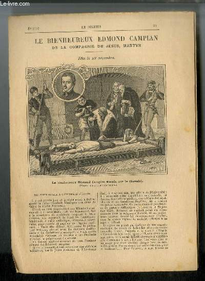 Vies des Saints n 1502 - Nouvelle srie - Le bienheureux Edmond Campian de la Compagnie de Jsus, martyr - fte le 28 novembre