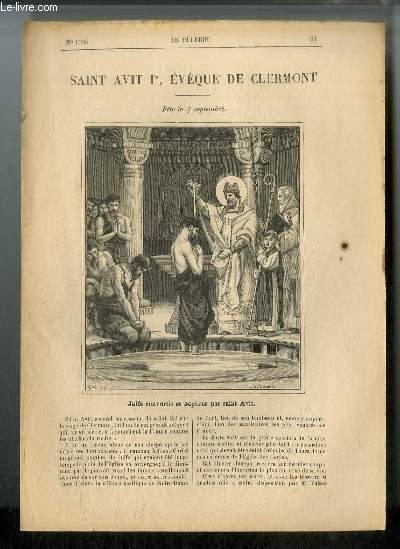 Vies des Saints n 1505 - Nouvelle srie - Saint Avit Ier, vque de Clermont - fte le 4 septembre