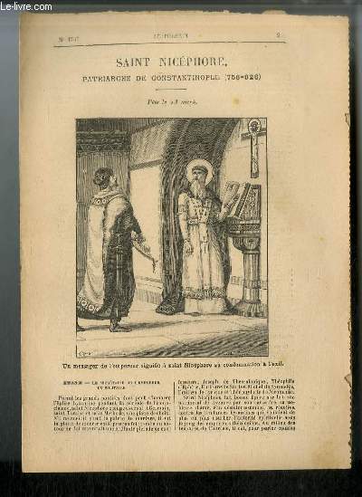 Vies des Saints n 1531- Nouvelle srie - Saint Nicphore, patriarche de Constantinople (758-828) - fte le 13 mars