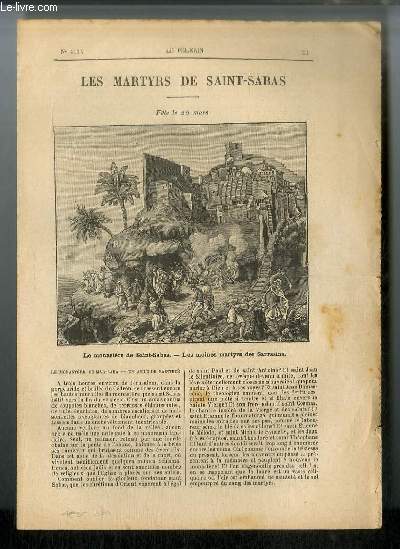 Vies des Saints n 1534 - Nouvelle srie - Les martyrs de Saint Sabas - fte le 20 mars