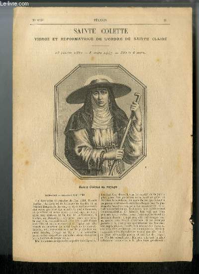 Vies des Saints n 1597 - Nouvelle srie - Sainte Colette, vierge et rformatrice de l'ordre de Sainte Claire - 13 janvier 1381 - 6 mars 1447 - fte le 6 mars