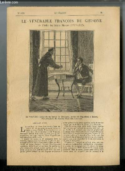 Vies des Saints n 1631 - Nouvelle srie - Le vnrable Franois de Ghisone de l'Ordre des Frres Mineurs (1777-1832)