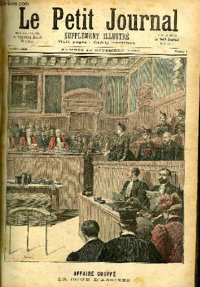 LE PETIT JOURNAL - supplment illustr numro 4 - AFFAIRE Gouff, La Cour d'Assises