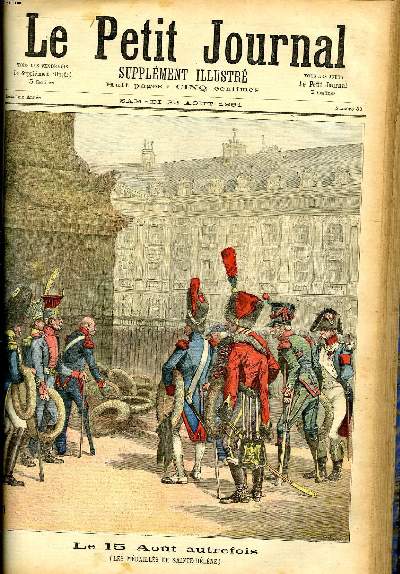LE PETIT JOURNAL - supplment illustr numro 39 - LE 15 AOUT AUTREFOIS, LES MEDAILLES DE SAINTE-HELENE - LA PETITE PATRIOTE, TABLEAU DE MME DE CHAMP-RENAUD
