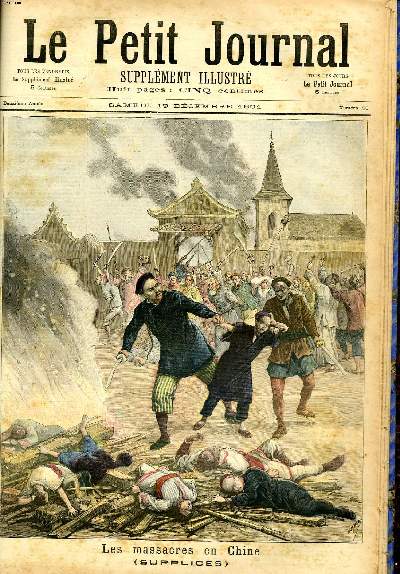 LE PETIT JOURNAL - supplment illustr numro 56 - LES MASSACRES EN CHINE (SUPPLICES, INCENDIES)