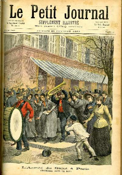LE PETIT JOURNAL - supplment illustr numro 65 - L'ARMEE DU SALUT A PARIS (DESORDRES DANS LA RUE) - LA CRUCHE CASSEE (TABLEAU DE GREUZE)