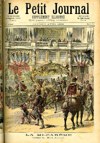 LE PETIT JOURNAL - supplment illustr numro 71 - LA MI-CAREME (DEVANT LE 