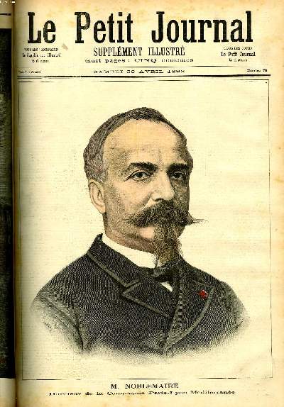 LE PETIT JOURNAL - supplment illustr numro 75 - M. NOBLEMAIRE, DIRECTEUR DE LA COMPAGNIE PARIS-LYON-MEDITERRANEE - L'ARMEE AUTRICHIENNE