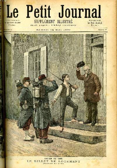 LE PETIT JOURNAL - supplment illustr numro 77 - SALON DE 1892, LE BILLET DE LOGEMENT, TABLEAU DE CRES - LE DENICHEUR