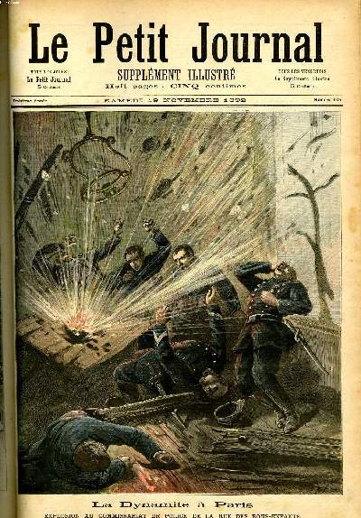 LE PETIT JOURNAL - supplment illustr numro 104 - LA DYNAMITE A PARIS, EXPLOSION AU COMMISSARIAT DE POLICE DE LA RUE DES BONS-ENFANTS - AU DAHOMEY, LA PRISE DE KANA