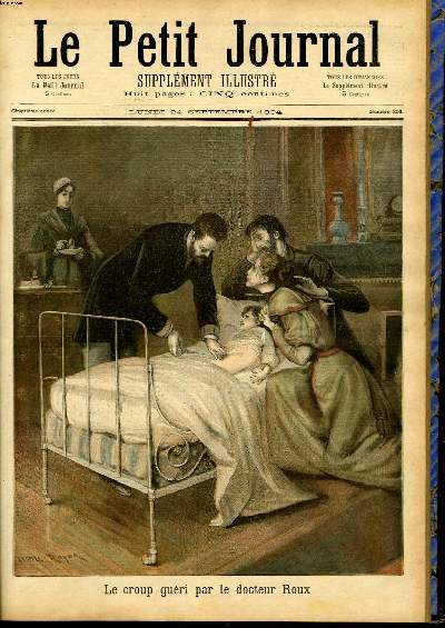 LE PETIT JOURNAL - supplment illustr numro 201 - LE CROUP GUERI PAR LE DOCTEUR ROUX - LA MORT DE BARA, TABLEAU DE WERTS