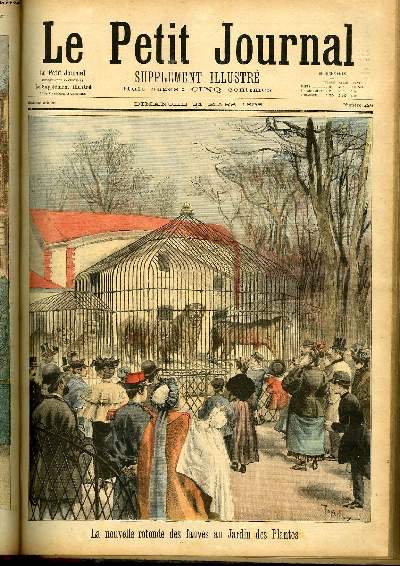 LE PETIT JOURNAL - supplment illustr numro 228 - LA NOUVELLE ROTONDE DES FAUVES AU JARDIN DES PLANTES - AUX FOLIES-BERGERE: LES LUTTEURS PIERRI ET USOUF ISMAILLOLO