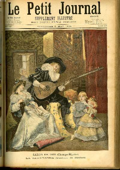 LE PETIT JOURNAL - supplment illustr numro 233 - SALON DE 1895, LA SARABANDE, TABLEAU DE ROYBET - LES CAMPS-VOLANTS, RECENSEMENT DES BOHEMIENS EN FRANCE