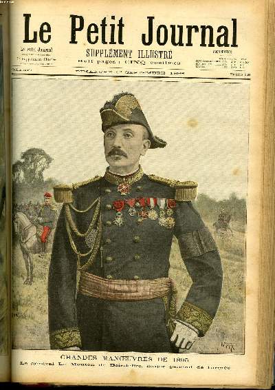 LE PETIT JOURNAL - supplment illustr numro 250 - GRANDES MANOEUVRES DE 1895: LE GENERAL LE MOUTON DE BOISDEFFRE, MAJOR GENERAL DE L'ARMEE -