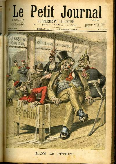 LE PETIT JOURNAL - supplment illustr numro 272 - DANS LE PETRIN ! - NOUVEAU THEATRE: LES DESSOUS DE L'ANNEE