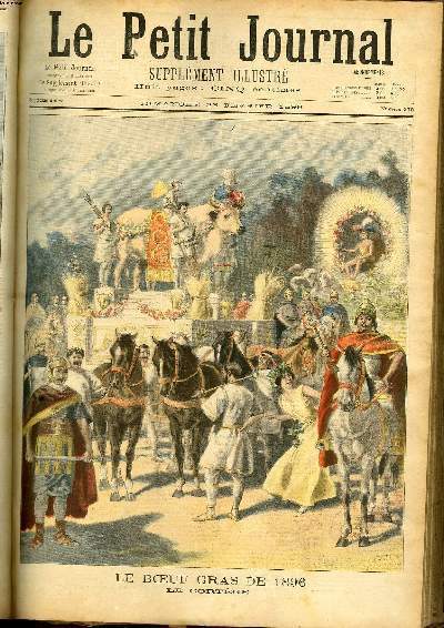 LE PETIT JOURNAL - supplment illustr numro 275 - LE BOEUF GRAS DE 1896: LE CORTEGE