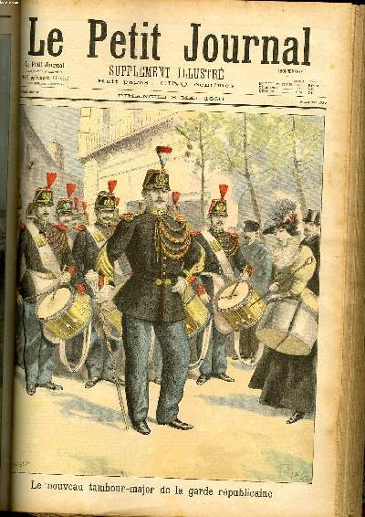 LE PETIT JOURNAL - supplment illustr numro 285 - LE NOUVEAU TAMBOUR-MAJOR DE LA GARDE REPUBLICAINE - SALON DE 1896: AU FEU ! TABLEAU DE M. BUSSON