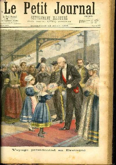 LE PETIT JOURNAL - supplment illustr numro 301 - VOYAGE PRESIDENTIEL EN BRETAGNE