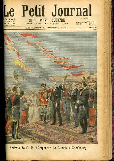 LE PETIT JOURNAL - supplment illustr numro 308 - ARRIVEE DE S. M. L'EMPEREUR DE RUSSIE A CHERBOURG