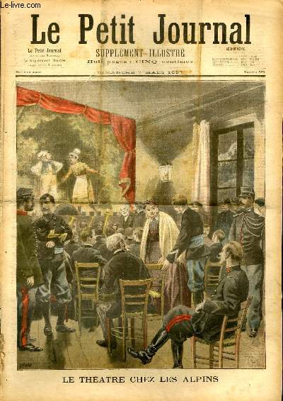 LE PETIT JOURNAL - supplment illustr numro 329 - LE THEATRE CHEZ LES ALPINS - ASSASSINAT DU PHARMACIEN DE LIMOURS