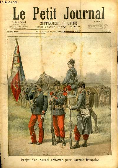 LE PETIT JOURNAL - supplment illustr numro 366 - PROJET D'UN NOUVEL UNIFORME POUR L'ARMEE FRANCAISE - LA MUSIQUE DU REGIMENT PREOBRAJENSKY DE LA GARDE DE L'EMPEREUR DE RUSSIE