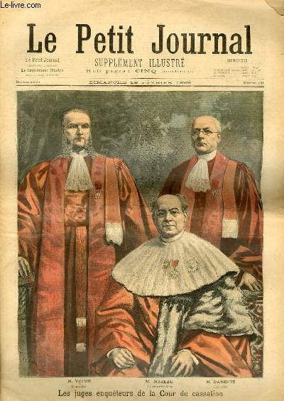 LE PETIT JOURNAL - supplment illustr numro 431 - LES JUGES ENQUETEURS DE LA COUR DE CASSATION - UN CRIME SUR LA GRAND'ROUTE