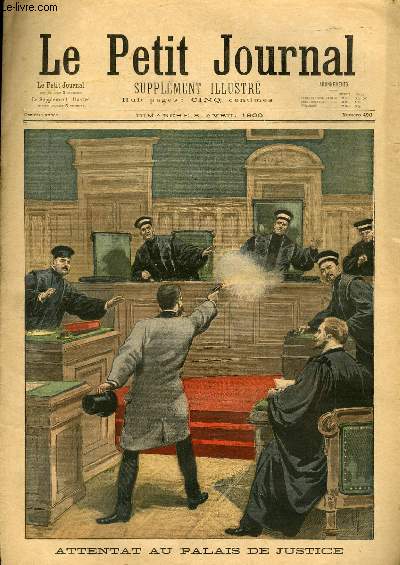 LE PETIT JOURNAL - supplment illustr numro 490 -ATTENTAT AU PALAIS DE JUSTICE - AGENTS CYCLISTES ET AGENTS PLONGEURS