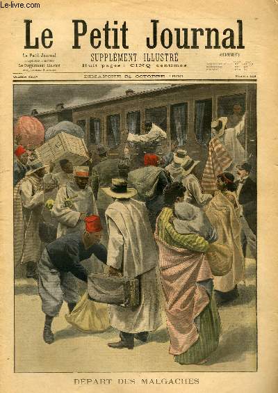 LE PETIT JOURNAL - supplment illustr numro 518 - DEPART DES MALGACHES - MORTE POUR SAUVER SON ENFANT