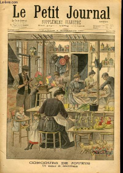 LE PETIT JOURNAL - supplment illustr numro 572 - CONCOURS DE JOUETS: UN ATELIER DE CONCURRENTS - RIXE ENTRE REGIENTS ANGLAIS