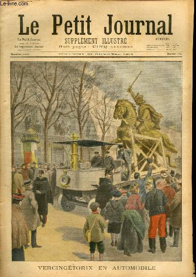 LE PETIT JOURNAL - supplment illustr numro 579 - VERCINGETORIX EN AUTOMOBILE - INVENTIONS ILLUSTRES: LA PILE DE VOLTA