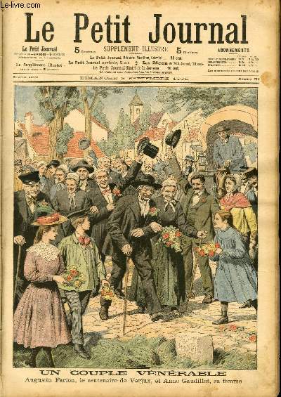 LE PETIT JOURNAL - supplment illustr numro 772 - AUGUSTIN FARION, LE CENTENAIRE DE VERJUX, ET ANNE GAUDILLOT, SA FEMME - LA NAVIGATION DU NIGER, DE KOULIKORO A TOMBOUCTOU