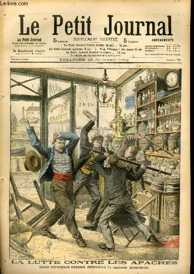 LE PETIT JOURNAL - supplment illustr numro 778 - LA LUTTE CONTRE LES APACHES: DEUX HEROIQUES ENFANTS DEFENDENT LA MAISON PATERNELLE - LA CRISE AUSTRO-HONGROISE: RECEPTION DES MAGNATS DE HONGRIE PAR L'EMPEREUR FRANCOIS-JOSEPH