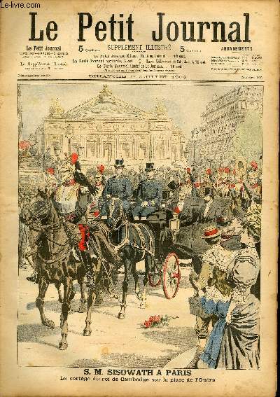 LE PETIT JOURNAL - supplment illustr numro 815 - S. M. SISOWATH A PARIS - LES DESORDRES EN POLOGNE