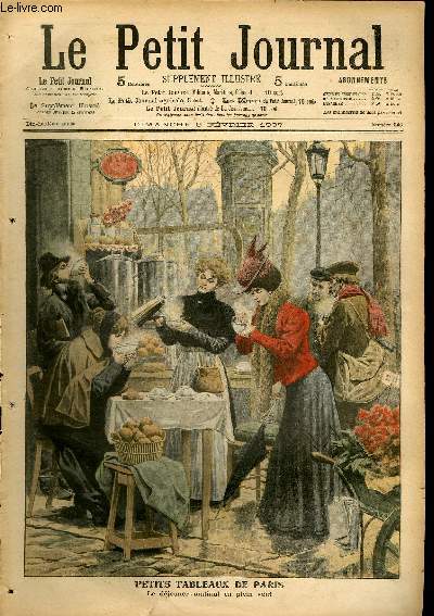LE PETIT JOURNAL - supplment illustr numro 846 - PETITS TABLEAUX DE PARIS: LE DEJEUNER MATINAL EN PLEIN VENT - LE TREMBLEMENT DE TERRE DE KINGSTON: EXECUTION SOMMAIRE DES NEGRES SURPRIS EN FLAGRANT DELIT DE PILLAGE