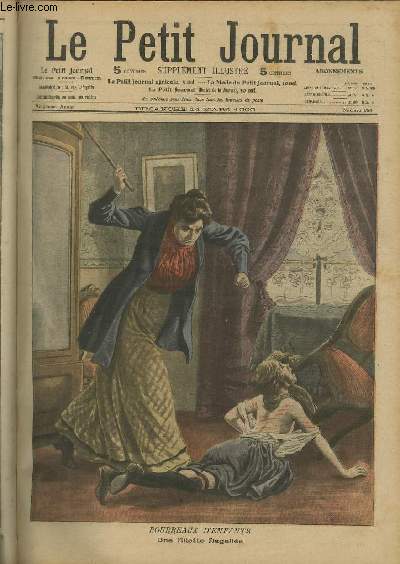 LE PETIT JOURNAL - supplment illustr numro 956 - BOURREAUX D'ENFANTS - UNE FILLETTE FLAGELLEE.