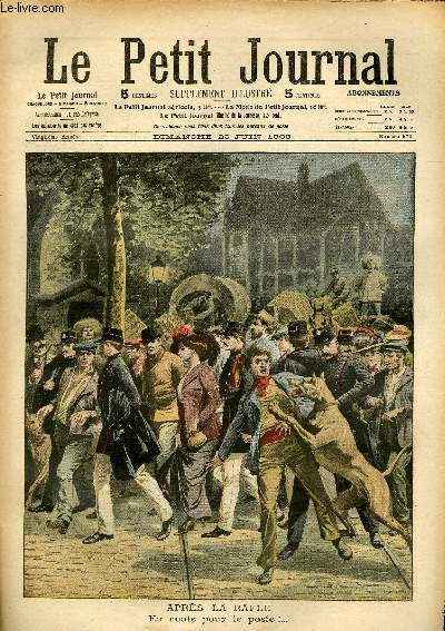 LE PETIT JOURNAL - supplment illustr numro 970 - APRES LA RAFLE: EN ROUTE POUR LE POSTE ! - UN LION EN AUTOMOBILE