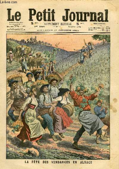 LE PETIT JOURNAL - supplment illustr numro 1089 - LA FETE DES VENDANGES EN ALSACE - L'AEROPLANE DU PETIT JOURNAL AU MAROC