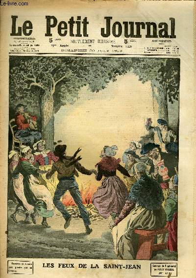 LE PETIT JOURNAL - supplment illustr numro 1128 - LES FEUX DE LA SAINT-JEAN - LE TIR AU CINEMATOGRAPHE