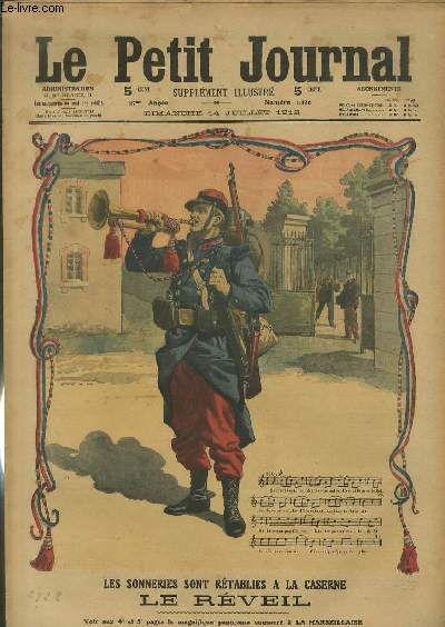 LE PETIT JOURNAL - supplment illustr numro 1130 - LES SONNEURS SONT RETABLIES A LA CASERNE - LE REVEIL