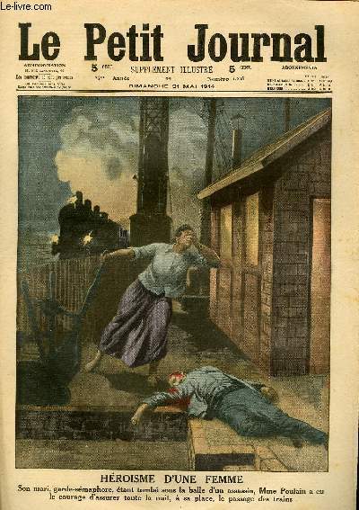 LE PETIT JOURNAL - supplment illustr numro 1228 - HEROISME D'UNE FEMME - APRES L'INCENDIE DU COLUMBIAN