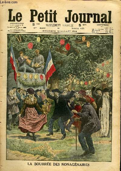 LE PETIT JOURNAL - supplément illustré numéro 1235 - LA BOURREE DES NONAGENAIRES