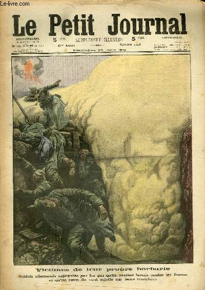 LE PETIT JOURNAL - supplment illustr numro 1278 - VICTIMES DE LEUR PROPRE BARBARIE - KAMERADS !... PARDON ! COMMENT ILS SE RENDIRENT EN MASSE A ABLAIN-SAINT-NAZAIRE