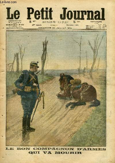 LE PETIT JOURNAL - supplment illustr numro 1283 - LE BON COMPAGNON D'ARMES QUI VA MOURIR - EN AVANT, LES PETITS PAPAS !