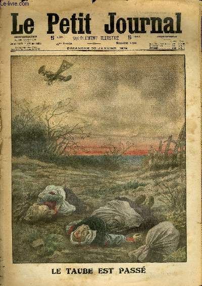 LE PETIT JOURNAL - supplment illustr numro 1310 - LE TAUBE EST PASSE - FUNERAILLES DE SOLDATS FRANCAIS EN ALBANIE