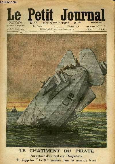 LE PETIT JOURNAL - supplment illustr numro 1314 - LE CHATIMENT DU PIRATE - LA RETRAITE DES TURCS APRES LA PRISE D'ERZEROUM PAR LES RUSSES